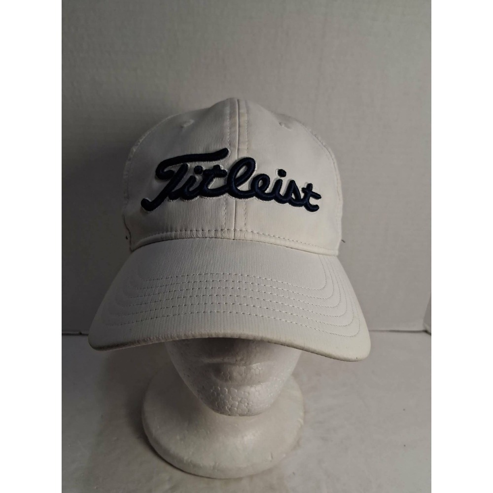 Titleist Pro V1 White Golf Cap Hat FJ Logo Adjustable Strap
